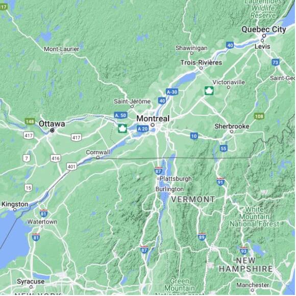 basemap 480 by 480 kms centered on station CWIT at STE-CLOTILDE QC