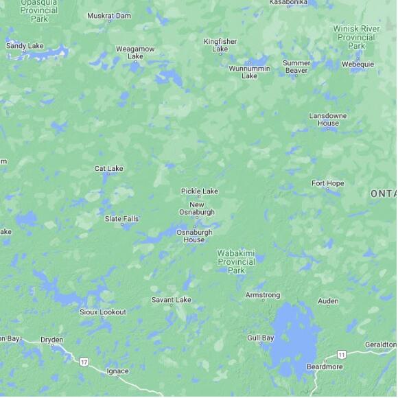 basemap 480 by 480 kms centered on station CWPL at PICKLE LAKE (AUT) ON