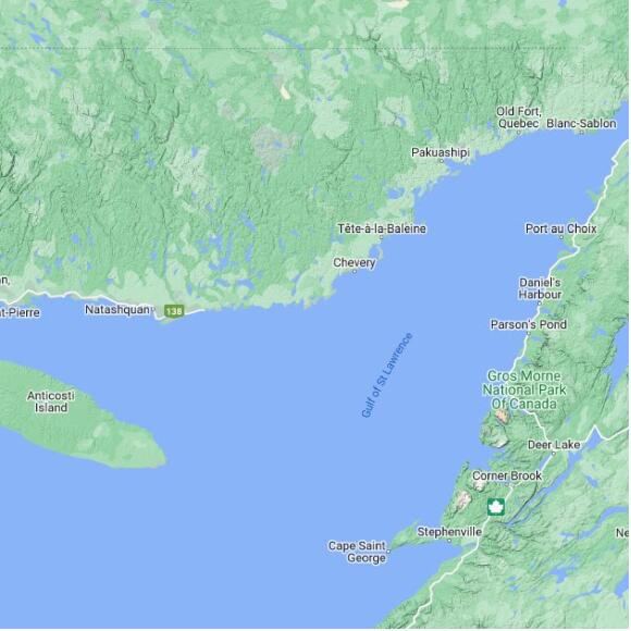 basemap 480 by 480 kms centered on station CWQW at CAPE WHITTLE QC
