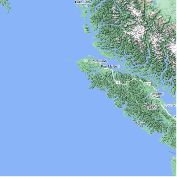 basemap 480 by 480 kms centered on station CWRU at SOLANDER ISLAND (AUT) BC