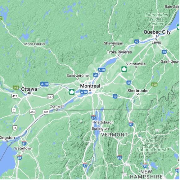 basemap 480 by 480 kms centered on station CWTAM at MCTAVISH QC