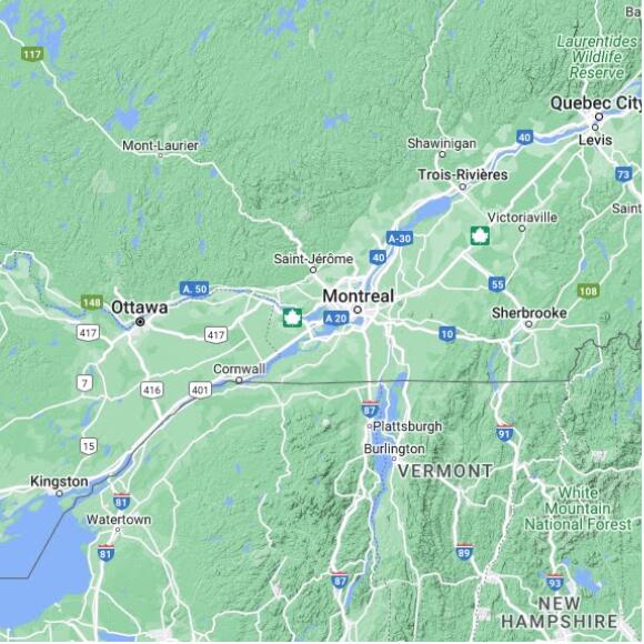 basemap 480 by 480 kms centered on station CWVQM at STE-ANNE-DE-BELLEVUE 1 QC