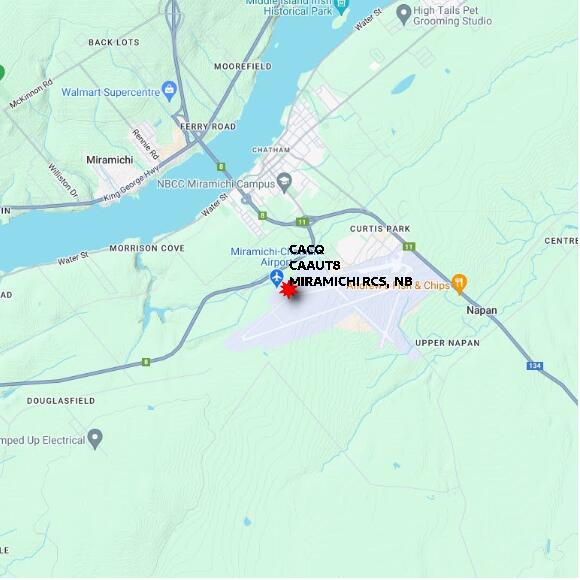 map at zoomlvl 10x10 kilometres for MIRAMICHI RCS
