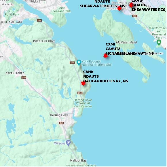 map at zoomlvl 10x10 kilometres for HALIFAX KOOTENAY