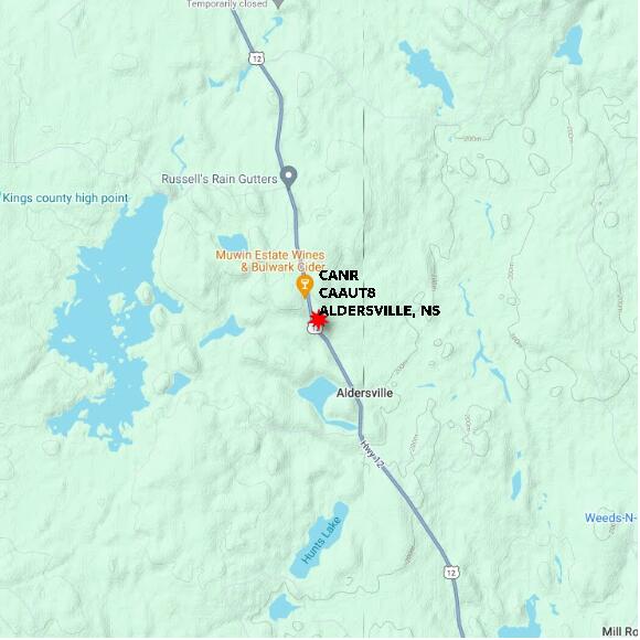 map at zoomlvl 10x10 kilometres for AALDERSVILLE