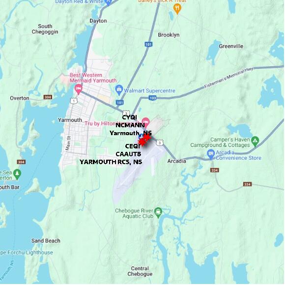map at zoomlvl 10x10 kilometres for YARMOUTH RCS