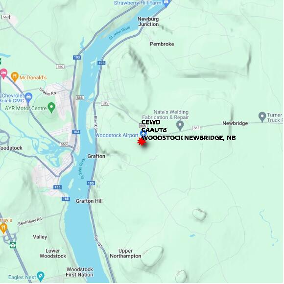 map at zoomlvl 10x10 kilometres for WOODSTOCK NEWBRIDGE