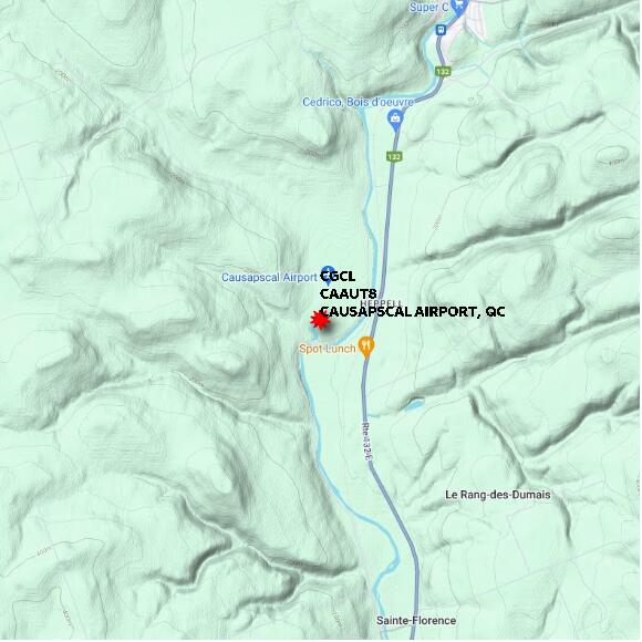 map at zoomlvl 10x10 kilometres for CAUSAPSCAL AIRPORT