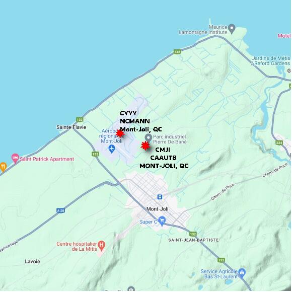 map at zoomlvl 10x10 kilometres for MONT-JOLI