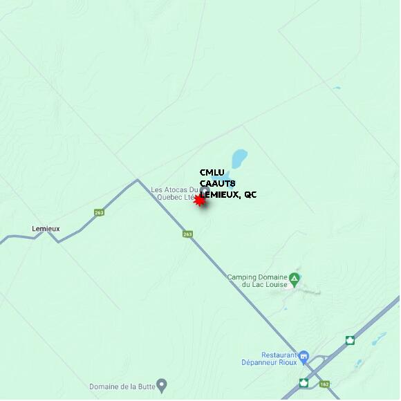 map at zoomlvl 10x10 kilometres for LEMIEUX