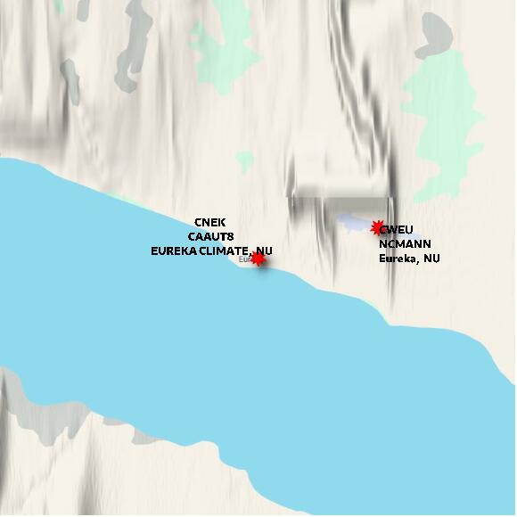 map at zoomlvl 10x10 kilometres for EUREKA CLIMATE