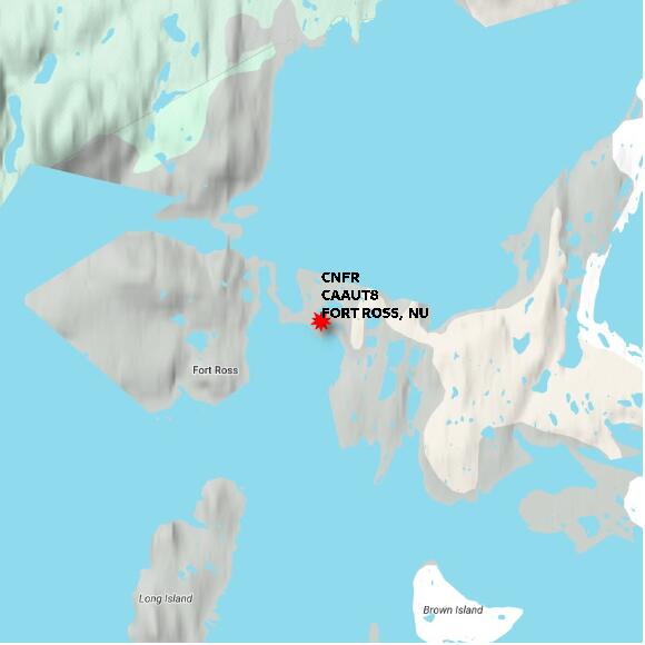map at zoomlvl 10x10 kilometres for FORT ROSS