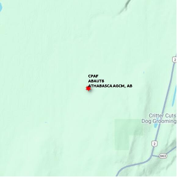 map at zoomlvl 10x10 kilometres for ATHABASCA AGCM