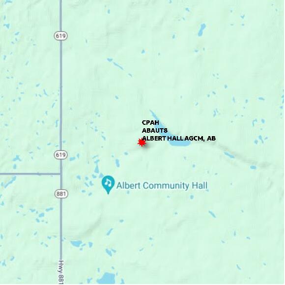 map at zoomlvl 10x10 kilometres for ALBERT HALL AGCM
