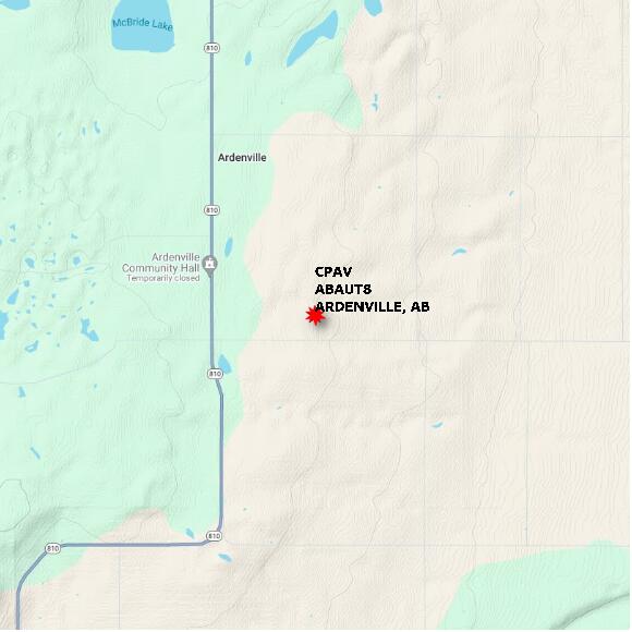 map at zoomlvl 10x10 kilometres for ARDENVILLE