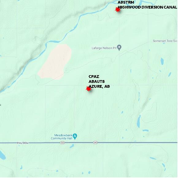 map at zoomlvl 10x10 kilometres for AZURE