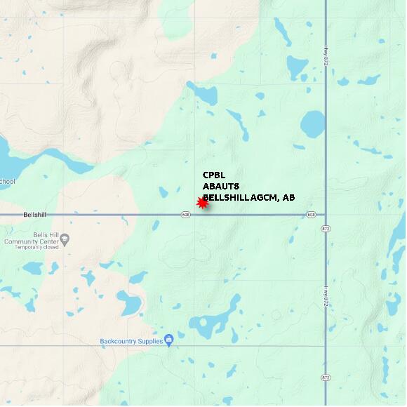 map at zoomlvl 10x10 kilometres for BELLSHILL AGCM
