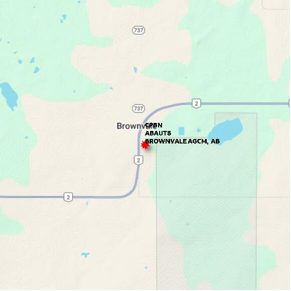 map at zoomlvl 10x10 kilometres for BROWNVALE AGCM
