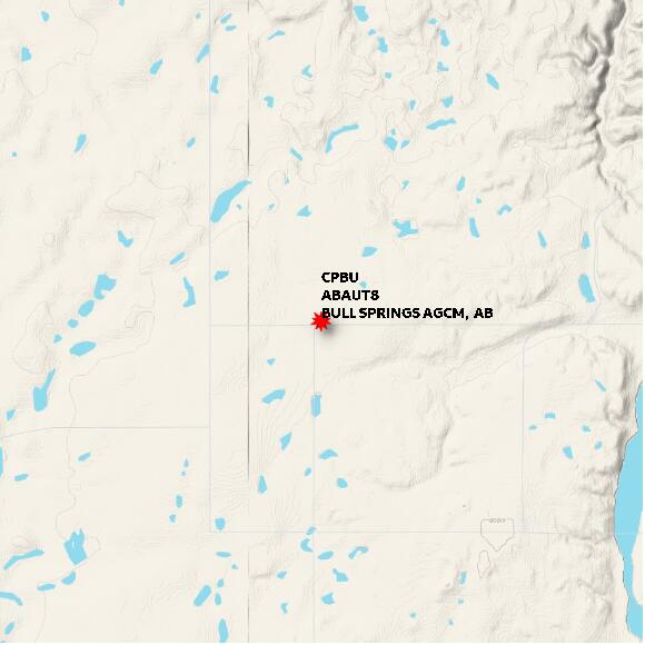 map at zoomlvl 10x10 kilometres for BULL SPRINGS AGCM