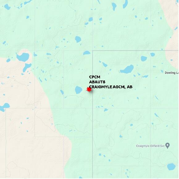 map at zoomlvl 10x10 kilometres for CRAIGMYLE AGCM