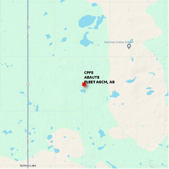 map at zoomlvl 10x10 kilometres for FLEET AGCM