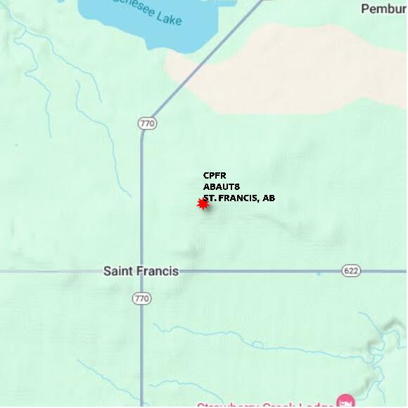 map at zoomlvl 10x10 kilometres for ST. FRANCIS