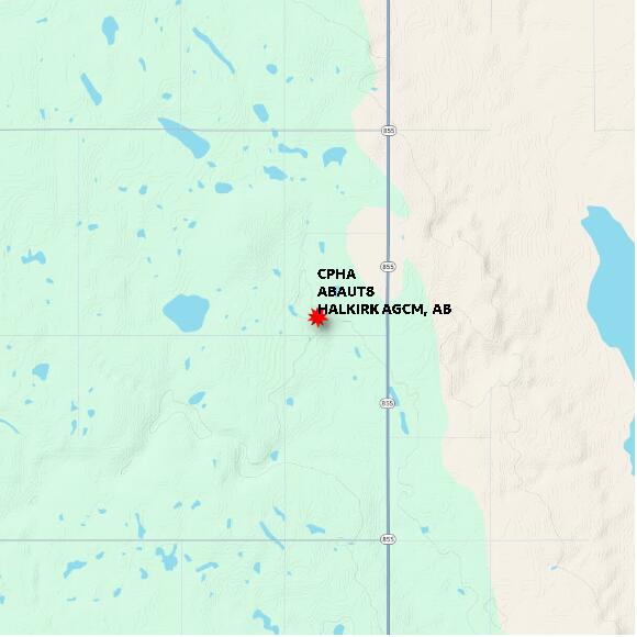 map at zoomlvl 10x10 kilometres for HALKIRK AGCM