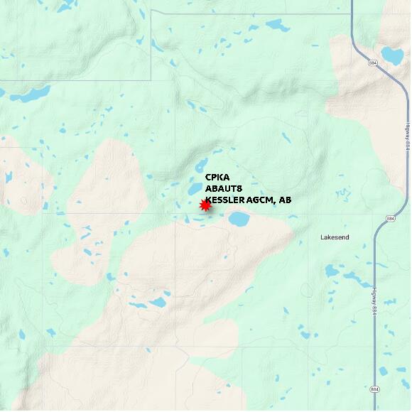 map at zoomlvl 10x10 kilometres for KESSLER AGCM