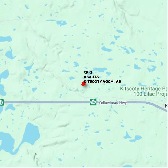 map at zoomlvl 10x10 kilometres for KITSCOTY AGCM
