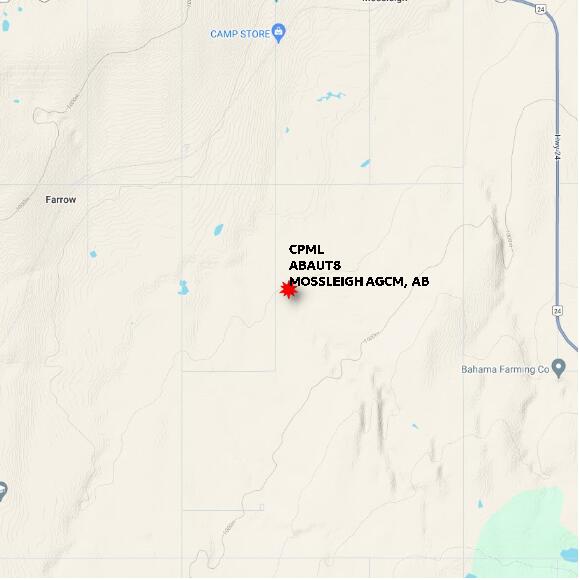 map at zoomlvl 10x10 kilometres for MOSSLEIGH AGCM
