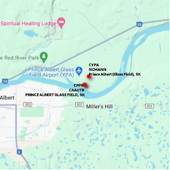 map at zoomlvl 10x10 kilometres for PRINCE ALBERT GLASS FIELD
