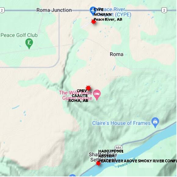 map at zoomlvl 10x10 kilometres for ROMA