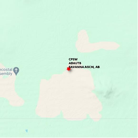 map at zoomlvl 10x10 kilometres for SAVANNA AGCM