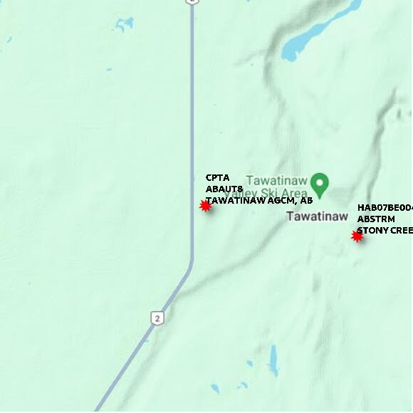 map at zoomlvl 10x10 kilometres for TAWATINAW AGCM