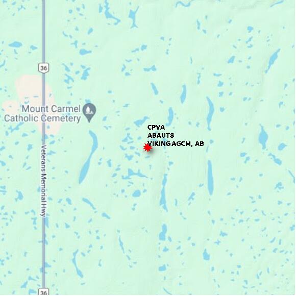 map at zoomlvl 10x10 kilometres for VIKING AGCM