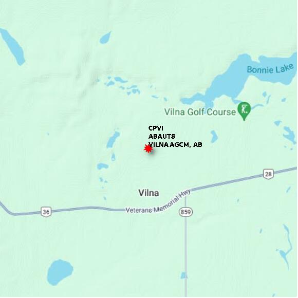 map at zoomlvl 10x10 kilometres for VILNA AGCM
