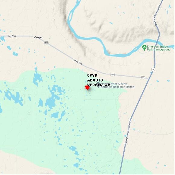 map at zoomlvl 10x10 kilometres for VERGER