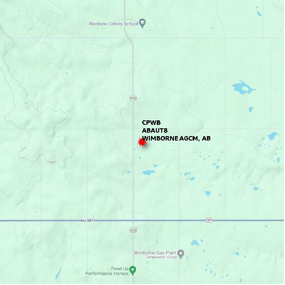 map at zoomlvl 10x10 kilometres for WIMBORNE AGCM