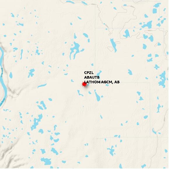 map at zoomlvl 10x10 kilometres for LATHOM AGCM