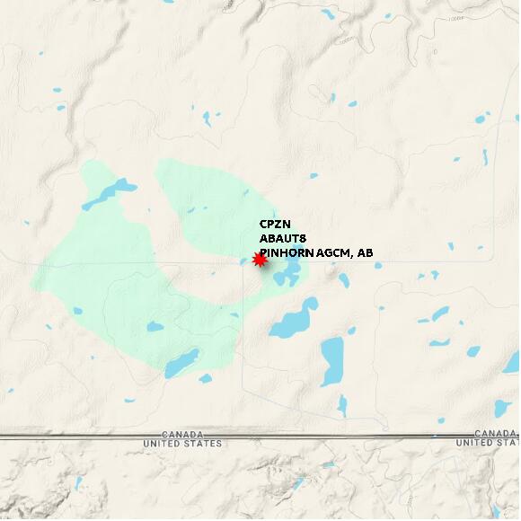 map at zoomlvl 10x10 kilometres for PINHORN AGCM