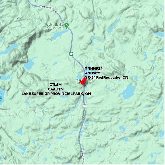 map at zoomlvl 10x10 kilometres for LAKE SUPERIOR PROVINCIAL PARK