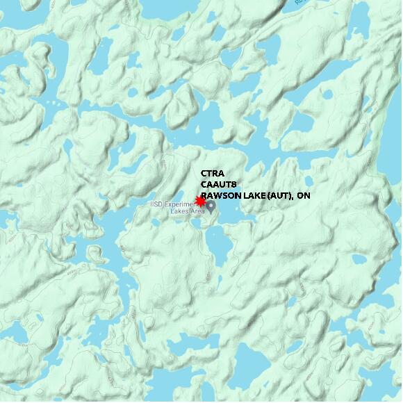 map at zoomlvl 10x10 kilometres for RAWSON LAKE (AUT)
