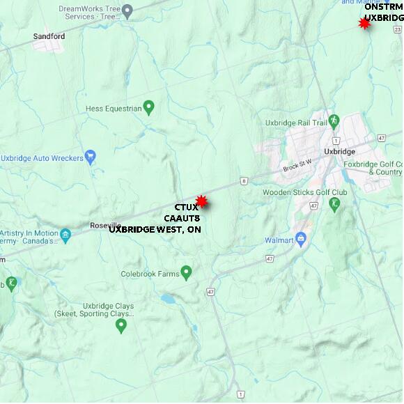 map at zoomlvl 10x10 kilometres for UXBRIDGE WEST