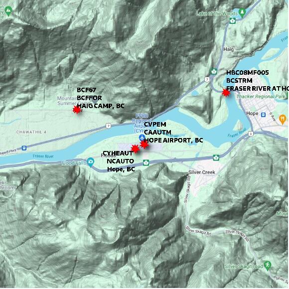 map at zoomlvl 10x10 kilometres for HOPE AIRPORT