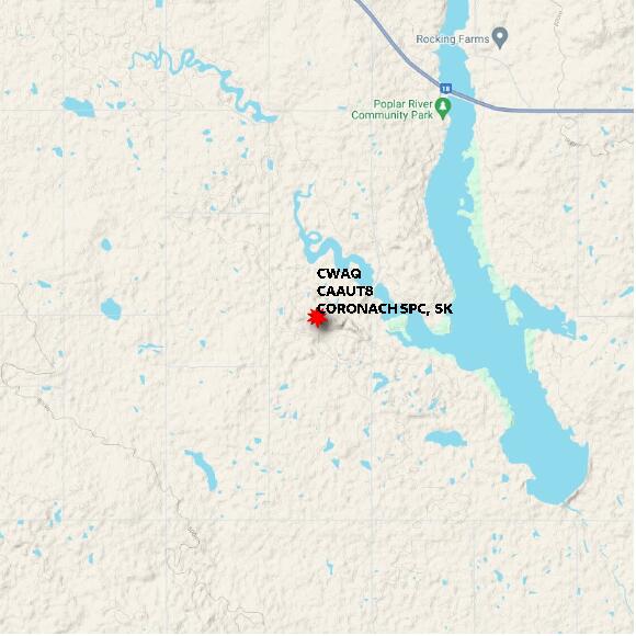 map at zoomlvl 10x10 kilometres for CORONACH SPC