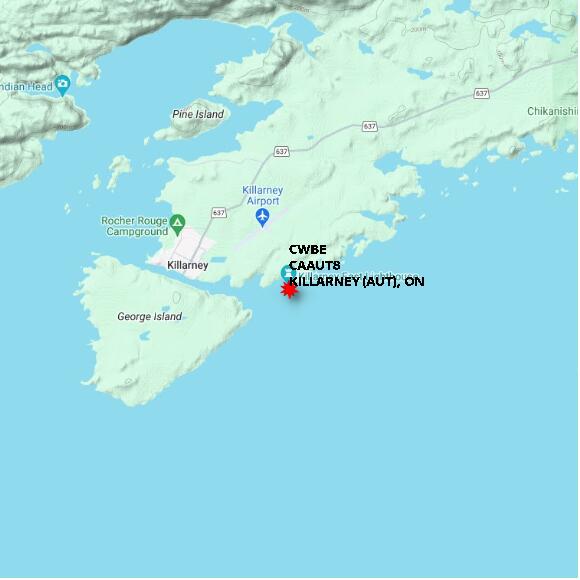 map at zoomlvl 10x10 kilometres for KILLARNEY (AUT)
