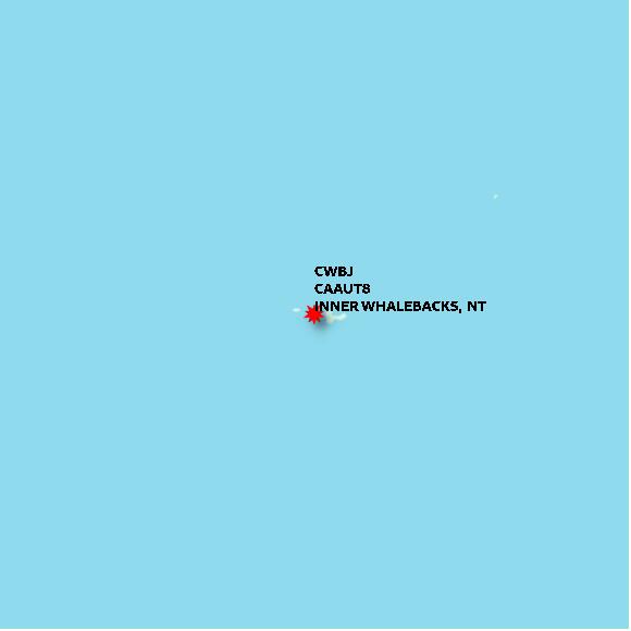 map at zoomlvl 10x10 kilometres for INNER WHALEBACKS