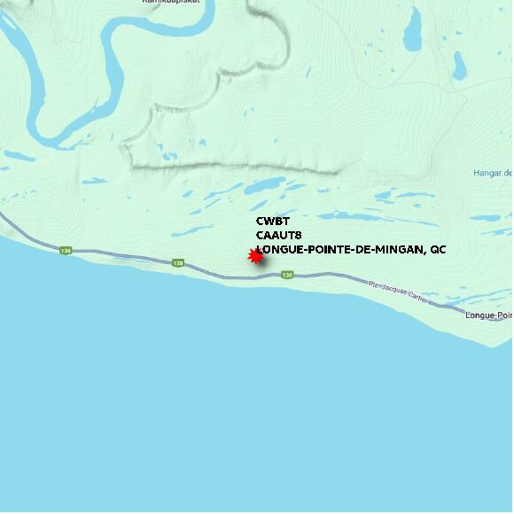 map at zoomlvl 10x10 kilometres for LONGUE-POINTE-DE-MINGAN