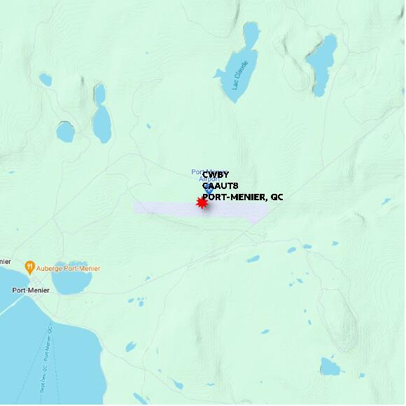 map at zoomlvl 10x10 kilometres for PORT-MENIER