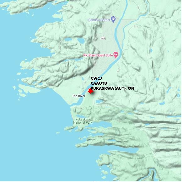 map at zoomlvl 10x10 kilometres for PUKASKWA (AUT)